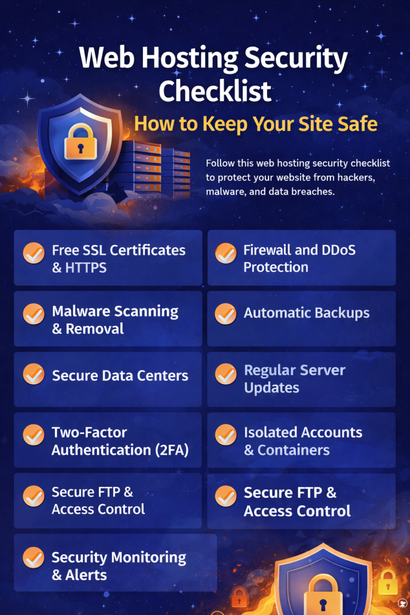 web hosting security checklist