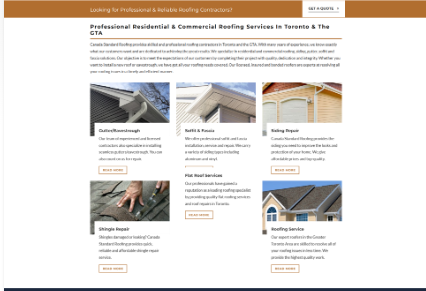 Roofing Website